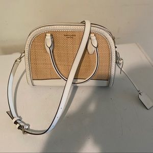 reiley straw large dome satchel